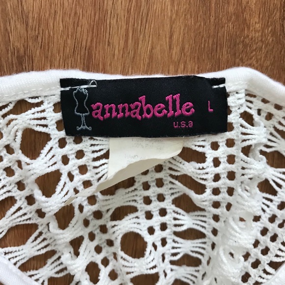 Macrame Style Razorback Tank Top - Picture 2 of 3